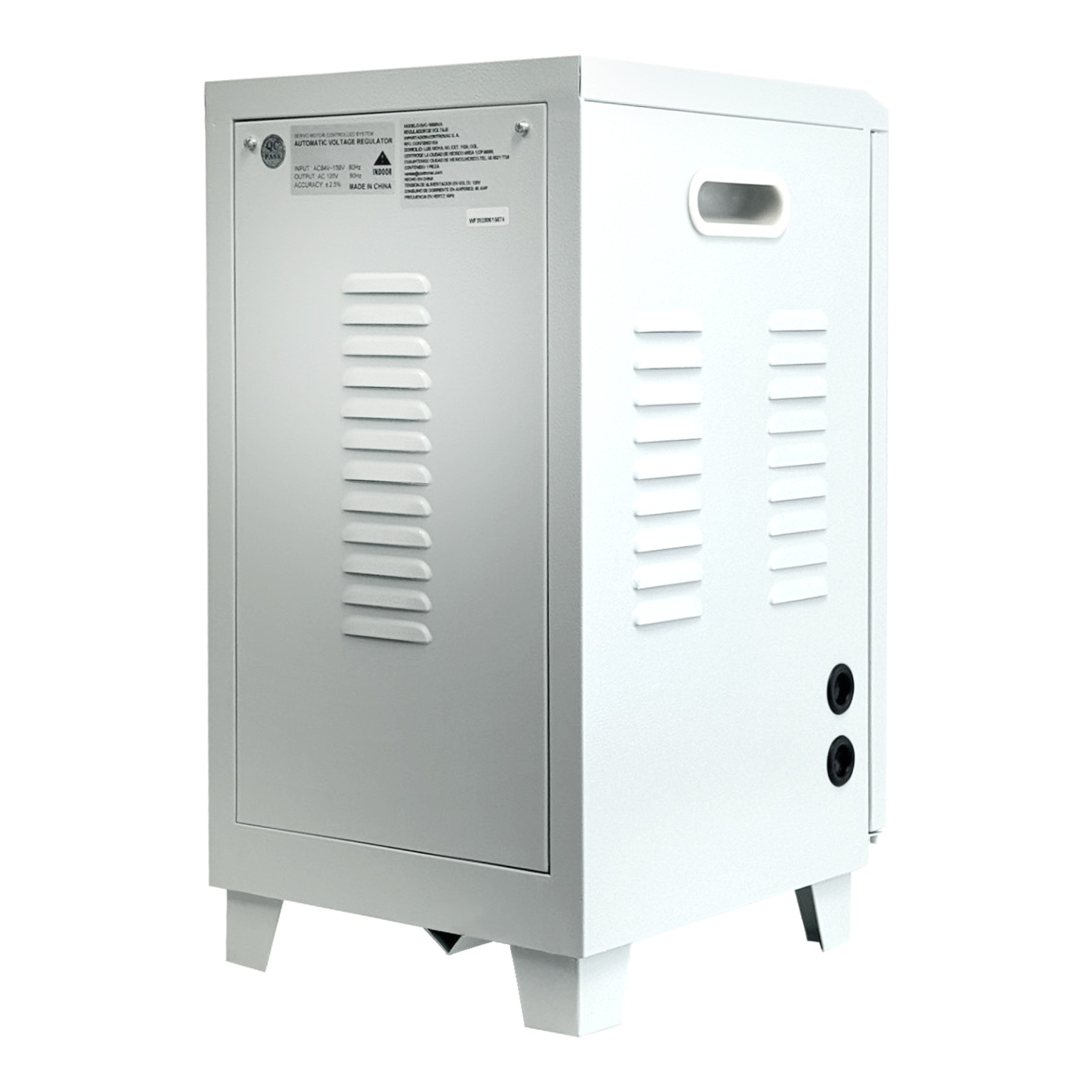 Powertron 10 KVA 120V - Vista 3/4 izquierda