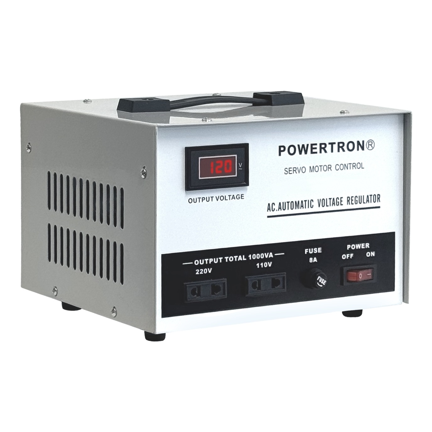 Powertron 1 KVA 220V - Vista 3/4 izquierda