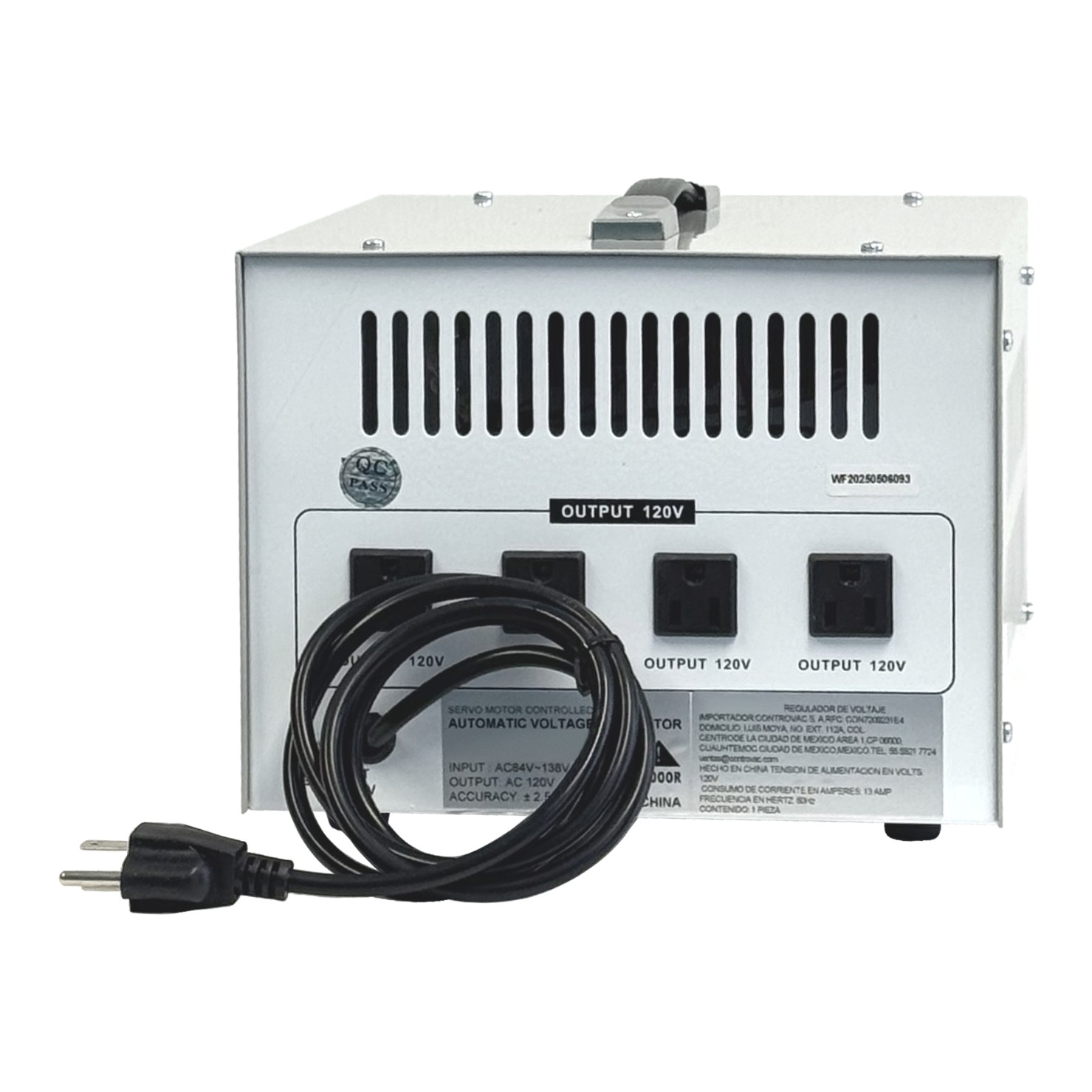 Powertron 2 KVA 120V - Vista 3/4 izquierda
