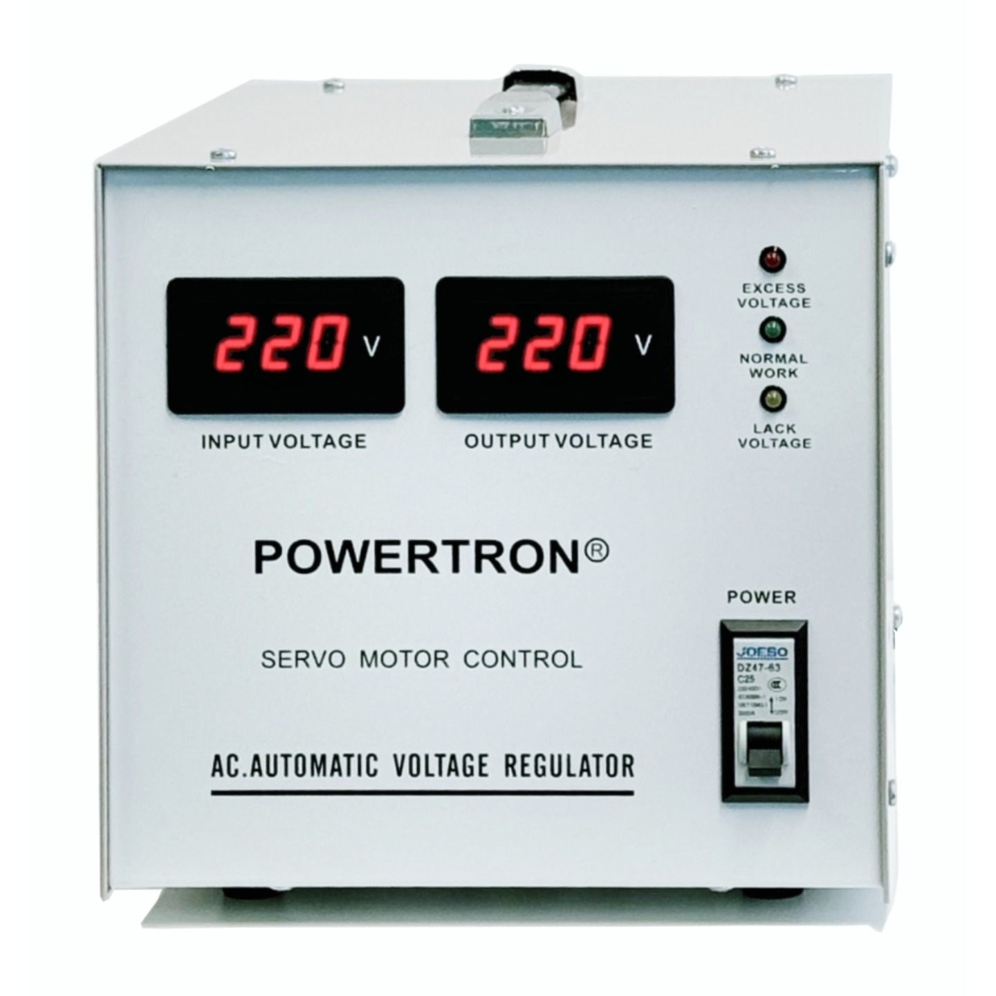 Powertron 3 KVA 220V - Vista frontal
