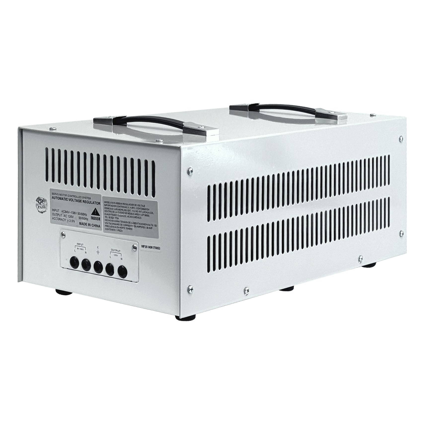Powertron 5 KVA 120V - Vista frontal