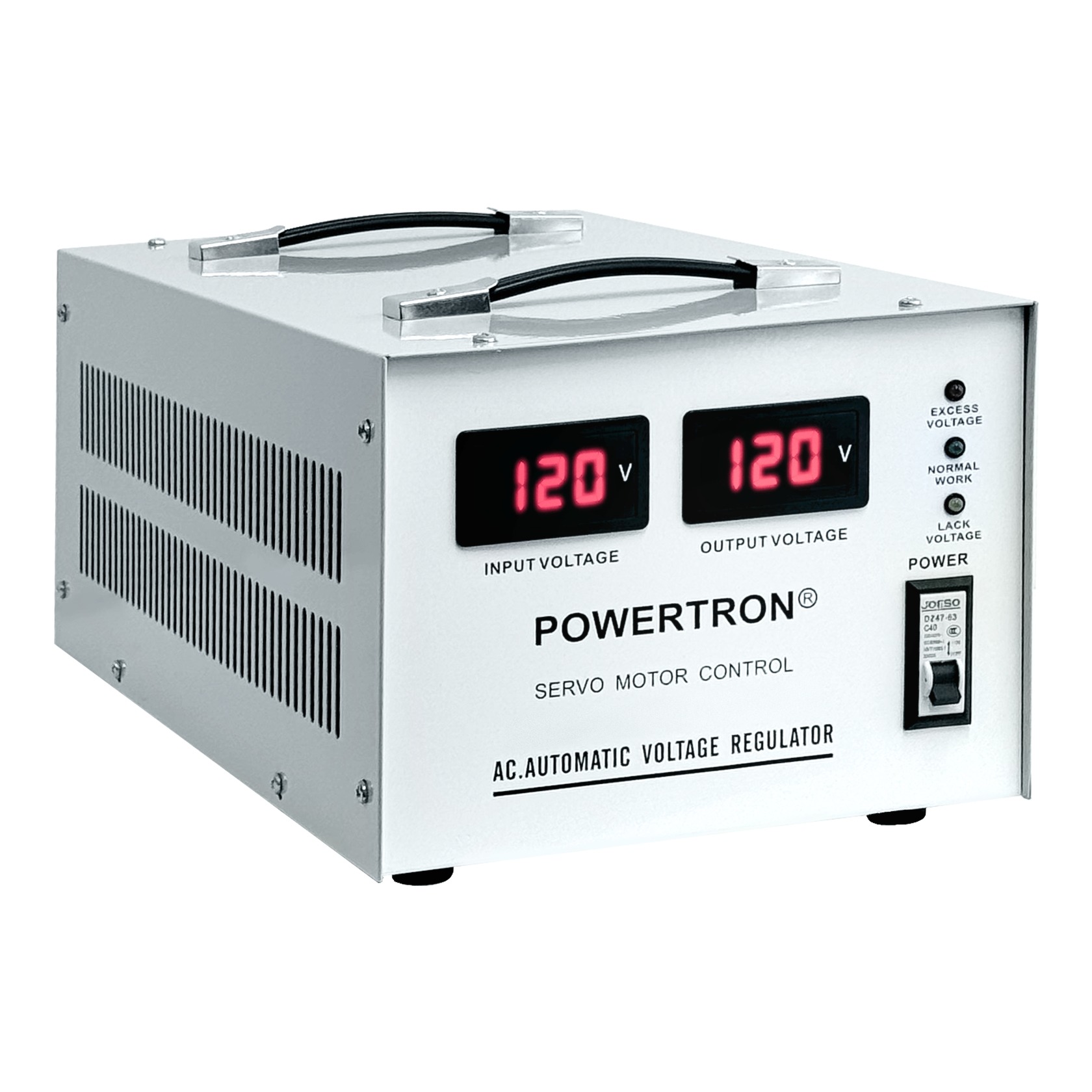 Powertron 5 KVA 120V - Vista trasera