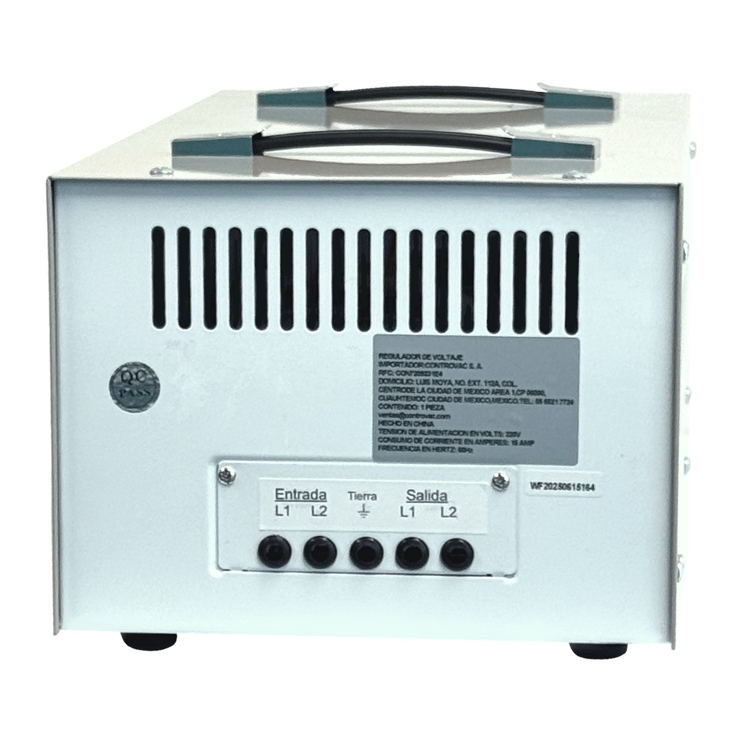 Powertron 5 KVA 220V - Vista frontal