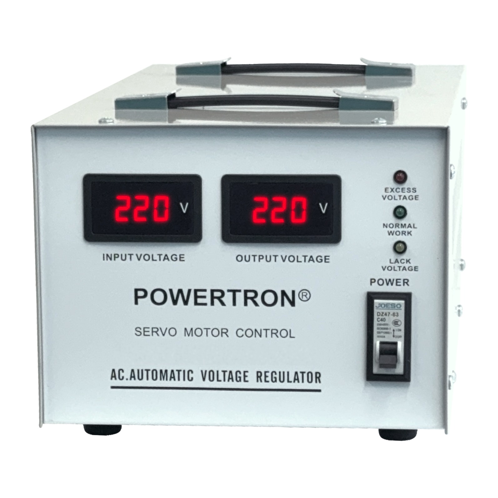 Powertron 5 KVA 220V - Vista trasera